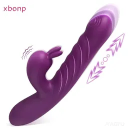 Andra hälsoskönhetsartiklar Kraftfulla drivande kaninvibrator Kvinnlig klitorisstimulator G SPOT MASSAGER 2 I 1 Dildo S Shop Vuxenvaror för kvinnor Y240503