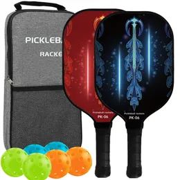 Włókno Teksturowa Tekstura Teksturowa Picklebball Pasddle 16 mm Pickleball Raketa z szorstką i wysokim tarciem USA Pickleball ACC 240508