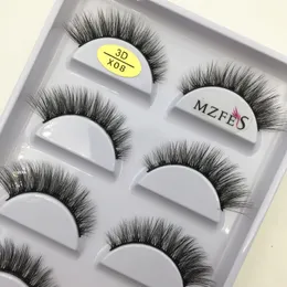 33 스타일 1050100 상자 5 쌍 자연 3D 밍크 허위 속눈썹 메이크업 가짜 눈 속눈썹 인조 가짜 도구 도매 240508