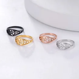 Wedding Rings Skyrim Stainless Steel Irish Knot Pentagram Star Ring for Women Men Supernatural Wicca Amulet Rings Jewelry Gifts Wholesale 2024
