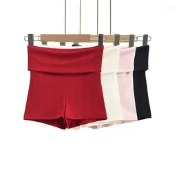 SHORT Feminino Roupos de verão Mulheres 2024 Para Mini Mulher Negra tricotada Baggy Mujer Cute Bow Rise Micro Tierred