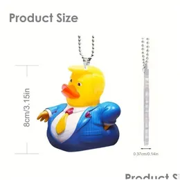 FORPETTO PARTIMA Trump Duck -Auto a sospensione Auto a sospensione Decorazione per la casa Droping Delivery Garden Event Event Otgse