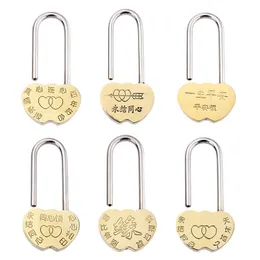 50pcs badlocl love lock lock عيد الحب هدية مزدوجة قفلات قلب العشاق الذكرى السنوية
