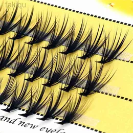 Falsche Wimpern 20/30d Natural Eyelash 1 Box/60 Cluster -Erweiterung 3d Russian Personal Bundle Make -up Großhandel D240508