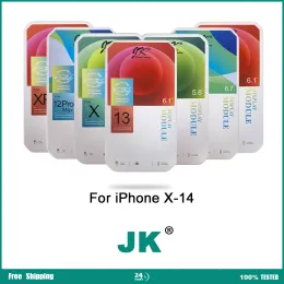 شاشات شاشات JK LCD لـ iPhone X XS XR 11 11Promax 12 12Pro 12Promax 13 14 Screen Digitizer Assembly دعم النغمة الحقيقية