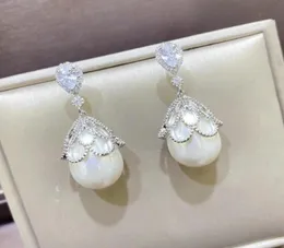 Leghielier dangle bilincolor Fashion White Pearl Drop Earrings per Women3651492