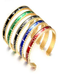 BC smycken Brazaletes pulseras vintage pläterade armband armband för män rostfritt stål manschettmätare armband hela BC1273304166