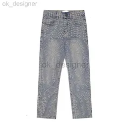 Designer Herren Jeans Stretch Design Denim Jeans Biker Fit für Herren Slim Painted Patch Trim Bein Cowboyhose Männliche Herren Designer Jeans Tech Hosen Herren Jeans