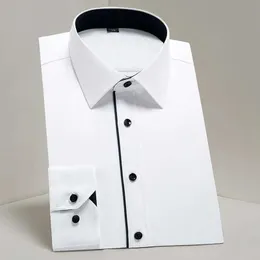BFIW Herren-Hemd Shirts Herren halbformale Farbpassungen Long Sle Sled Shirt Comfy regulärer Button up klassische Shirts für geschäftliche Aktivitäten D240507