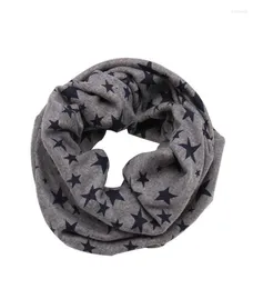 Scarves Autumn Winter Outdoor Neck Warmer O Ring Scarf For Kids Baby Cotton Long Warm Stars Printed Snood WarmerScarves Kimd223711474