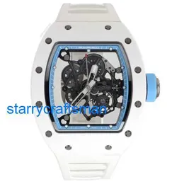 RM Luxury Watches Mechanical Watch Mills RM055 Bubba Watson Asia Edition Edition Ceramic Rubber Manual Watch ST6K