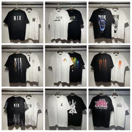 5A Amaris Limited Edition 디자이너 티셔츠 2024 년 셔츠 커플 Tees Street Wear 여름 패션 셔츠 Splash-ink 문자 인쇄 디자인 짧은 슬리브 02