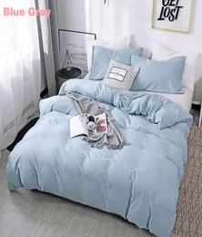 Jarl家全体の純粋な色の寝具セットサンディングキルトカバーと5フィートベッドに適した枕カバーツインフルクイーンキングEL3412872