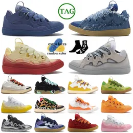 الجملة OG الأصلي الدنيم الأزرق كبح اللباس أحذية رفاه العجل مطاط Nappa Womens Mens المدربين منصات الجلود Hightops القيعان غير عادية