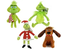 How the Grinch Stole Grinch Plush Toys Max Dog Doll Soft Stuffed Cartoon Animal Peluche for Kids Christmas Gifts7970843