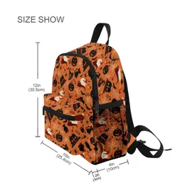 Backpacks Backpack for Kindergarten Girl Polyseter Cloth Sac Enfant School Bags Kids Backpack Boys Halloween Pumpkin Owl Witch Kids Bag