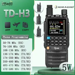 Walkie Talkie Tidradio TD H3 장거리 무선 Bluetooth 전화 앱 프로그래밍 업데이트 펌웨어 에어 밴드 USB GMRS 양방향 라디오