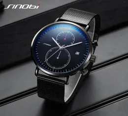 SINOBI NYA MÄNNER Titta på varumärkesklockor för män Ultra Slim Style Wristwatch Japan Movement Watch Man Relogio Masculino2824727