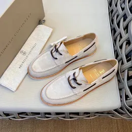 Casual skor zemky män äkta läder loafers tofs mocka yta kashmir tyg unisex stil glas lim yttersula