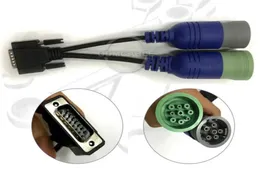 6PIN OCH 9PIN Y DEUTSCH ADAPTER CABLE PN 405048 för USB Link 125032 Diesel Truck Diagnostic Scanner Tools7440252