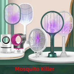 Zappers 3 in 1 LED Mosquito Killer Lamp 3000V Elektrische Bug Zapper Insektenkiller USB wieder aufladbare Fliege Swatter Trap Anti -Mückenfliegen