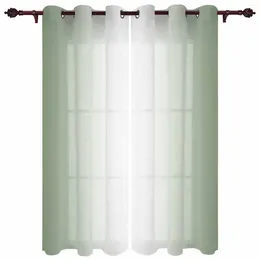 Занавес зеленый и белый градиент минималистский на открытом воздухе для садовых патио шторы спальня гостиная кухня окно ванной комнаты