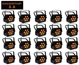 TIPTOP 20 Units mini par 7x15w rgbwa dmx512 led stage light effect lamp home Stage lighting 5in1 color2507797