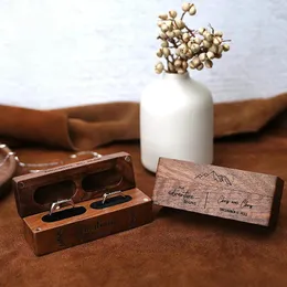 Garranhas personalizadas Caixa de madeira de nogueira