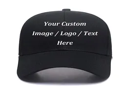 Kişilik Özel Beyzbol Kapağı Hat Kendi TextLogo Ayarlanabilir Baba Şapkası Dış Havada Erkekler Snapback Cap Hat5347410