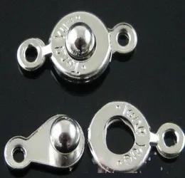 2017 100 setslot metallio piccolo chiusura a scatto che trova 75 mm Risultati di gioielli componenti Clasps hooks2021519