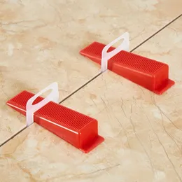 100PCS Red Plastic Wedges Ceramic Tile Leveling System Tiling Floor Wall arrelage Leveler Construction Tool