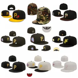 Pirates- P Letter Baseball Caps Nyaste ankomster män Bensport Golf utomhus avslappnad Sunhat Travel Touca Full stängd monterade hattar