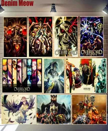 Overlord Metal Poster Anime Anime Retro Tin Signs Bar Club Cafe Decorazioni per la casa Skeleton King Wall Art Painting Comics Segnale7728629