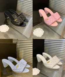 Hochwertige Pariser Luxusdesigner Sandalen Frauen Brand Pantoffeln Freier Frauen Maultier Flachschuhe Strand Low Heels Frauen Modes Schuhe Ch Channel Schuhe Designerschuhe Schuhe