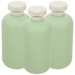 Bath Accessory Set 3 Pcs Hair Shampoo Shower Gel Bottle Refillable Storage Container Handwashing Fluid Simple Sub Bottles Travel