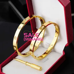 Designer Screwdriver love braclet bangle designer bracelet Fashion Unisex Cuff Bracelets 316L Stainless Steel Plated Gold Jewelry Party Men Women Luxury jewelry Y