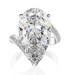 Drops Diamond Pierścień S925 Srebrne materiały luksusowa jakość mrożona Lady for Lover Fashion Biżuteria Wholet Diamond Shine 4563735