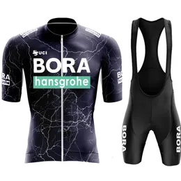 UCI Bora Mens Bisiklet Ceket Üniforma Şort Mallot Man Yaz Bisiklet Jersey Giyim Setleri Pro Bluz Kıyafetleri Tricuta 240422