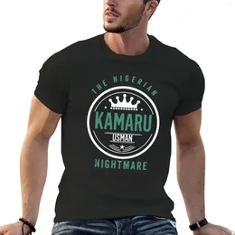 Polos maschile Kamaru Usman T-shirt Funnys Cine Tops Shirts Tops