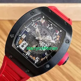 RM Watches Watches Mechanical Watch Mills RM010 Black Titanium Limited Edition Men Fashion Leisure Business Watch STXX