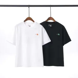 노스 티셔츠 페이스 디자이너 티 럭셔리 패션 편지 인쇄 남성 Tshirts 순수면 짧은 소매 여름 캐주얼 느슨한 티셔츠