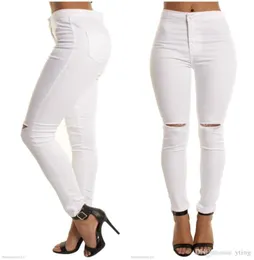 Jeans brancos do estilo de verão de 2017 jeans jeans jeggings jeans de jeans de jeans feminina de jeans magro de jeans preto feminino