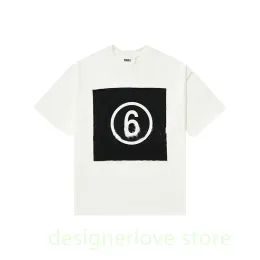 fashion mens designer shirt classic Mm6 T Shirts digital Print short sleeve Summer streetwear Tshirts breachable quick drying clothing 480