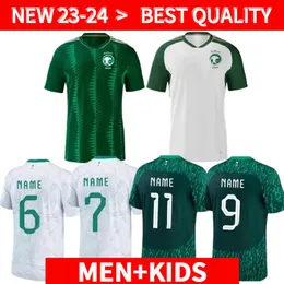 2324 Maglie da calcio dell'Arabia Saudita 2023 Firas calcio Salem Sultan Yasir magliette Spider Maglie da uomo Kit Kits Set uniforms 22 23 24 Natio 2934