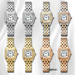 Дизайнер -модельер Panthere Watch Men and Women Quartz Movement Watch Diamond Nearlansal Steel Sapphire Crystal Square Начатые часы Батарея Подарки 6 9291 5 362042