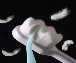 1 st ultrafin tandborstar miljoner mjuk fibervåg nano borste ekovänliga vuxna barn antibakteriell bärbar familj muntlig care6217519