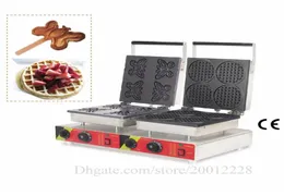 2 główki waflowe Różne style do wyboru elektrycznego nonstick Waffle Maker 220V 110V Food Street Snack Device8538246