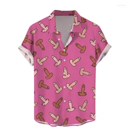 Męskie koszule harajuku lato 3D druk hentai style kolorowe tęcze graficzne krótkie mężczyzn mody mody bluzki