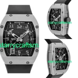 RM Luxury Watches Mechanical Watch Mills RM005 Manual Wind White Gold Men Watch RM005 AF WG ST65
