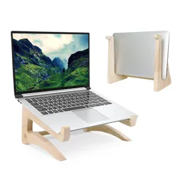 O suporte de laptop feito de material de madeira pura pode ser usado para computadores com mais de 14 polegadas.O design ergonômico economiza espaço e fornece suporte estável